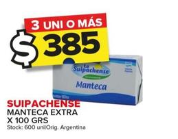 Oferta de Manteca Extra por $385 en Carrefour Maxi