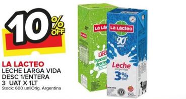 Oferta de Leche Larga Vida Desc 1/ Entera 3 Uat en Carrefour Maxi