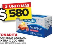 Oferta de Manteca Calidad Extra  por $580 en Carrefour Maxi