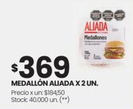 Oferta de Aliada - Medallon X 2 Un. por $369 en HiperChangomas