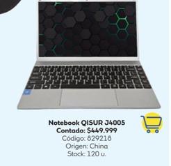 Oferta de Qisur - Notebook J4005 por $449999 en Coppel