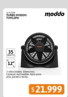 Oferta de Moddo - Turbo Tvm12pn por $21999 en Cetrogar