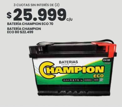 Oferta de Champion - Batería Eco 70 en Changomas