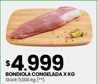 Oferta de Bondiola Congelada por $4999 en Changomas