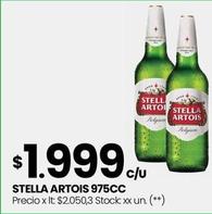 Oferta de Stella Artois por $1999 en Changomas