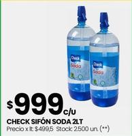 Oferta de Check Sifón Soda por $999 en Changomas