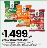 Oferta de Gallo - Snacks 150GR por $1499 en Changomas