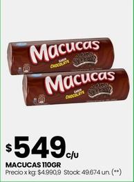 Oferta de Macucas - 110gr por $549 en Changomas