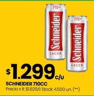 Oferta de Schneider - 710CC por $1299 en Changomas