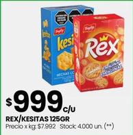 Oferta de Rex/Kesitas 125gr por $999 en Changomas