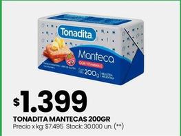 Oferta de Tonadita - Mantecas por $1399 en Changomas