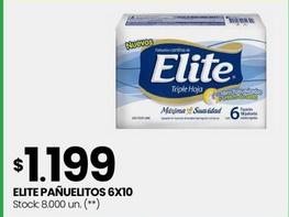 Oferta de Elite - Pañuelitos 6x10 por $1199 en Changomas