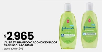 Oferta de Johnson's - Jyj Baby Shampoo Ó Acondicionador Cabello Claro por $2965 en Changomas