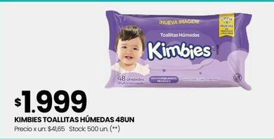 Oferta de Kimbies - Toallitas Húmedas 48UN por $1999 en Changomas
