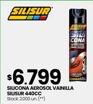 Oferta de Silisur - Silicona Aerosol Vainilla 440Cc por $6799 en Changomas