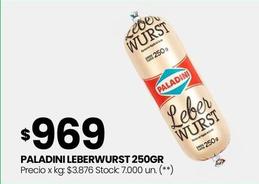 Oferta de Paladini - Leberwurst por $969 en HiperChangomas