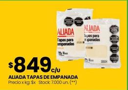 Oferta de Aliada - Tapas De Empanada por $849 en HiperChangomas
