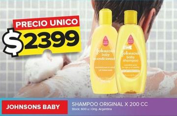 Oferta de Johnson Baby - Shampoo Original X 200 Cc por $2399 en Carrefour Maxi