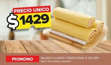 Oferta de Pionono Salado Classic/Tradicional por $1429 en Carrefour Maxi