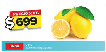 Oferta de Limon por $699 en Carrefour Maxi