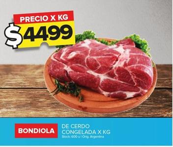 Oferta de Bondiola De Cerdo Congelada por $4499 en Carrefour Maxi