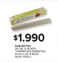 Oferta de Carrefour Essential - Film De Pvc por $1990 en Carrefour Maxi