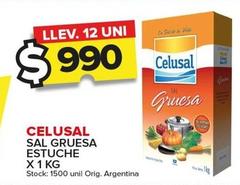 Oferta de Celusal - Sal Gruesa Estuche por $990 en Carrefour Maxi