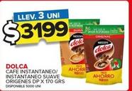 Oferta de Dolca - Cafe Instantaneo/ Instantaneo Suave Origenes por $3199 en Carrefour Maxi