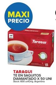 Oferta de Taraguí - Te En Saquitos Diamantado X 50 Uni en Carrefour Maxi