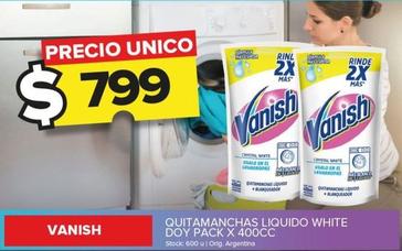 Oferta de Vanish - Quitamanchas Liquido White Doy Pack por $799 en Carrefour Maxi