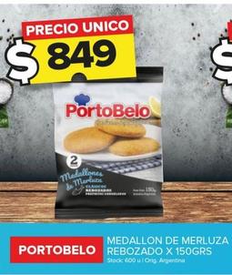 Oferta de Porto Belo - Medallon De Merluza Rebozado por $849 en Carrefour Maxi