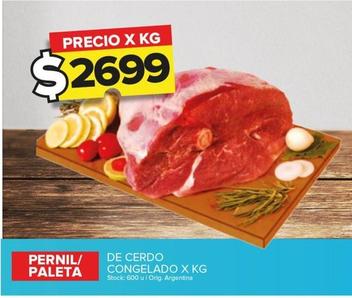 Oferta de Pernil/Paleta De Cerdo Congelado por $2699 en Carrefour Maxi