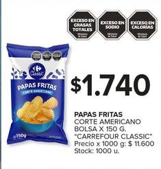 Oferta de Carrefour Classic - Papas Fritas por $1740 en Carrefour Maxi