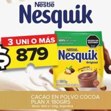 Oferta de Nesquik - Cacao En Polvo cocoa Plan por $879 en Carrefour Maxi