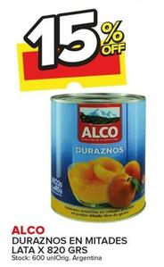 Oferta de Alco - Duraznos En Mitades  en Carrefour Maxi