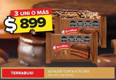 Oferta de Terrabusi - Alfajor Torta por $899 en Carrefour Maxi