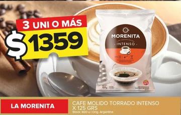 Oferta de La Morenita - Café Molido Torrado Intenso por $1359 en Carrefour Maxi