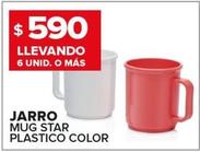 Oferta de Jarro Mug Star Plastico Clor por $590 en Carrefour Maxi