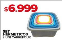 Oferta de Carrefour - Set Herméticos por $6999 en Carrefour Maxi