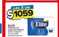 Oferta de Elite - Panuelos Descartables Soft Touch 6 X 10 Uni  por $1059 en Carrefour Maxi