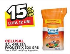 Oferta de Celusal - Sal Gruesa Paquete X 500 GRS  en Carrefour Maxi