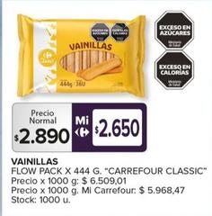 Oferta de Carrefour - Vainillas por $2890 en Carrefour Maxi