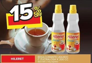 Oferta de Hileret - Edulcorante Liquido C Zucralosa  en Carrefour Maxi