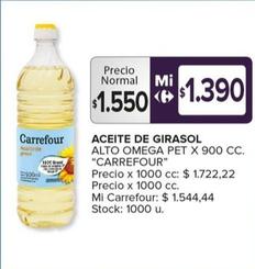 Oferta de Carrefour - Aceite De Girasol por $1550 en Carrefour Maxi