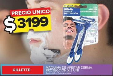 Oferta de Gillette - Maquina De Afeitar Derma Proteccion por $3199 en Carrefour Maxi