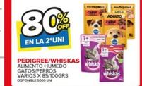 Oferta de Pedigree/Whiskas - Alimento Humedo Gatos/Perros  en Carrefour Maxi