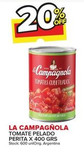 Oferta de La Campagnola - Tomate Pelado Perita X 400 GRS  en Carrefour Maxi