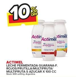 Oferta de Actimel - Leche Fermentada Guarana-F.Rojos/Frutilla/Multifruta/Multifruta S Azucar X 100 CC en Carrefour Maxi