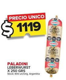 Oferta de Paladini - Leberwurst por $1119 en Carrefour Maxi
