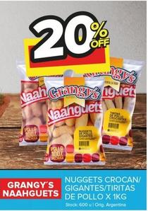 Oferta de Grangy's NaahGuets - Nuggets Crocan/Gigantes/Tiritas de Pollo en Carrefour Maxi